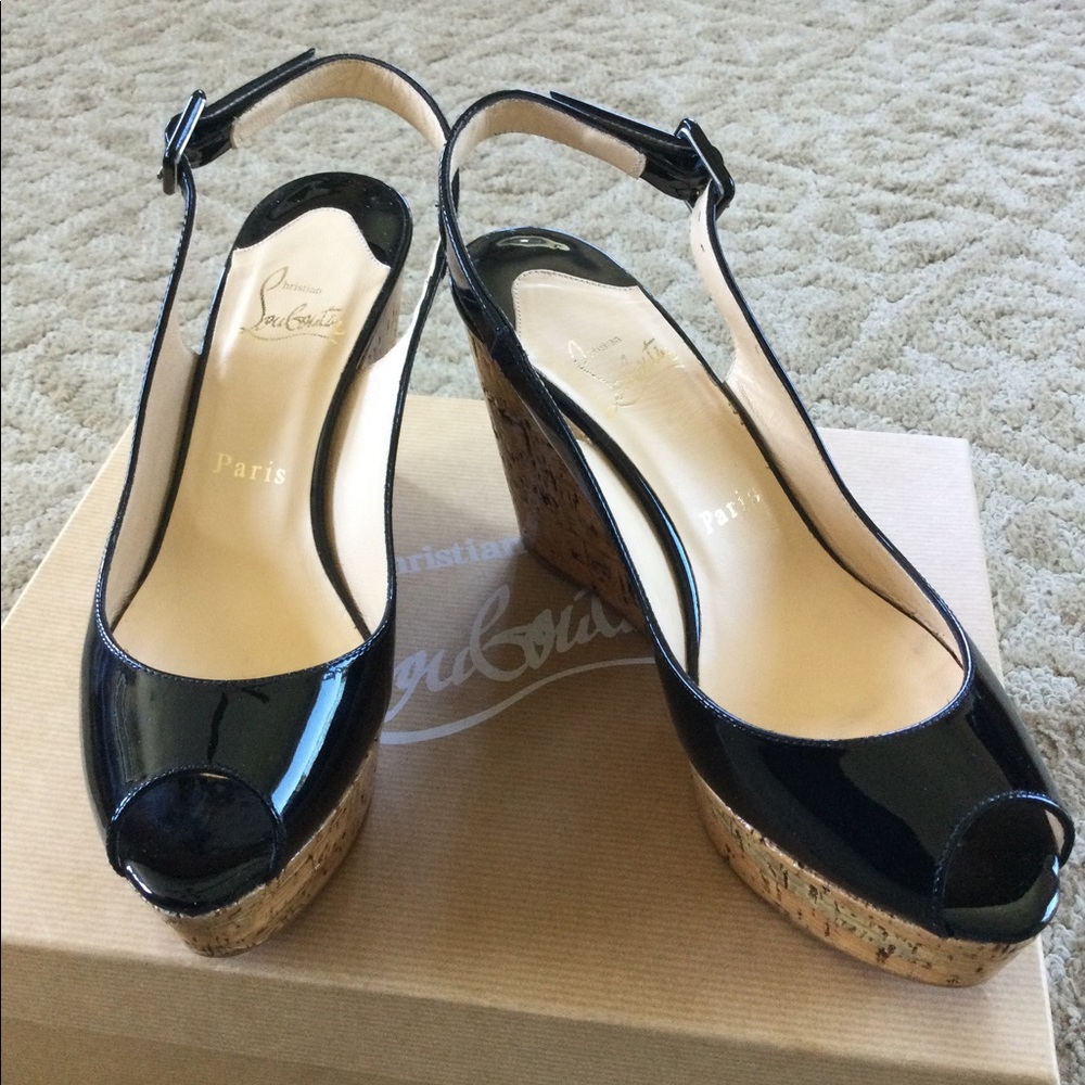 Christian Louboutin Cork Wedges